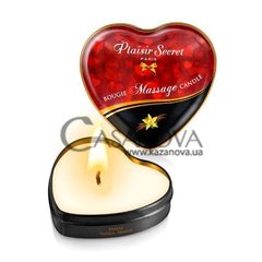 Основне фото Масажна свічка серце Plaisirs Secrets Bougie Massage Candle ваніль 35 мл